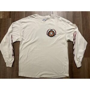 Mr. Ted's Trackside Support Shirt Mens XL Cream Long Sleeve ProX Racing Beefy-T